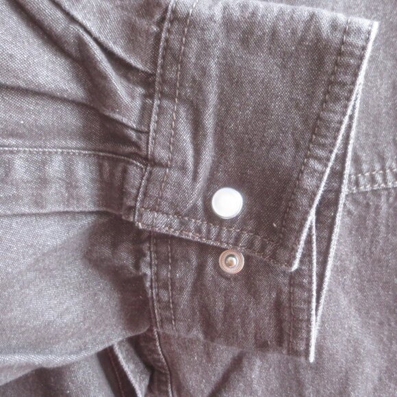 Dakota Heavy Duty Cotton Long Sleeve Snap Button Work Shirt - Size 2XL. - Picture 5 of 10